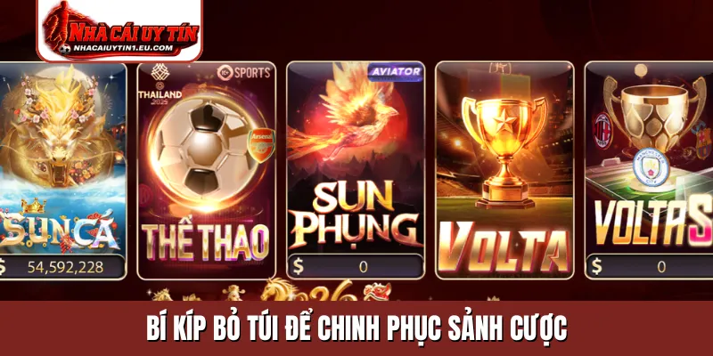 Bí kíp bỏ túi để chinh phục sảnh cược